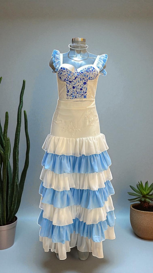 Conjunto azul cielo.