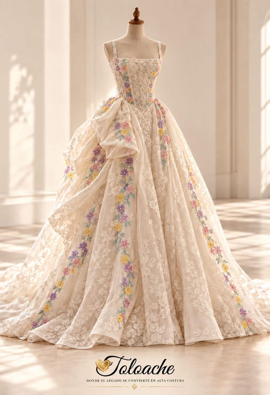 Vestido Floral Blanco