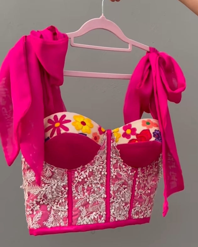 Bustier Rosa Mexicano