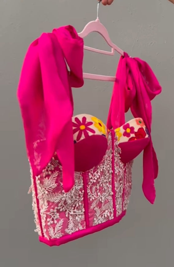 Bustier Rosa Mexicano