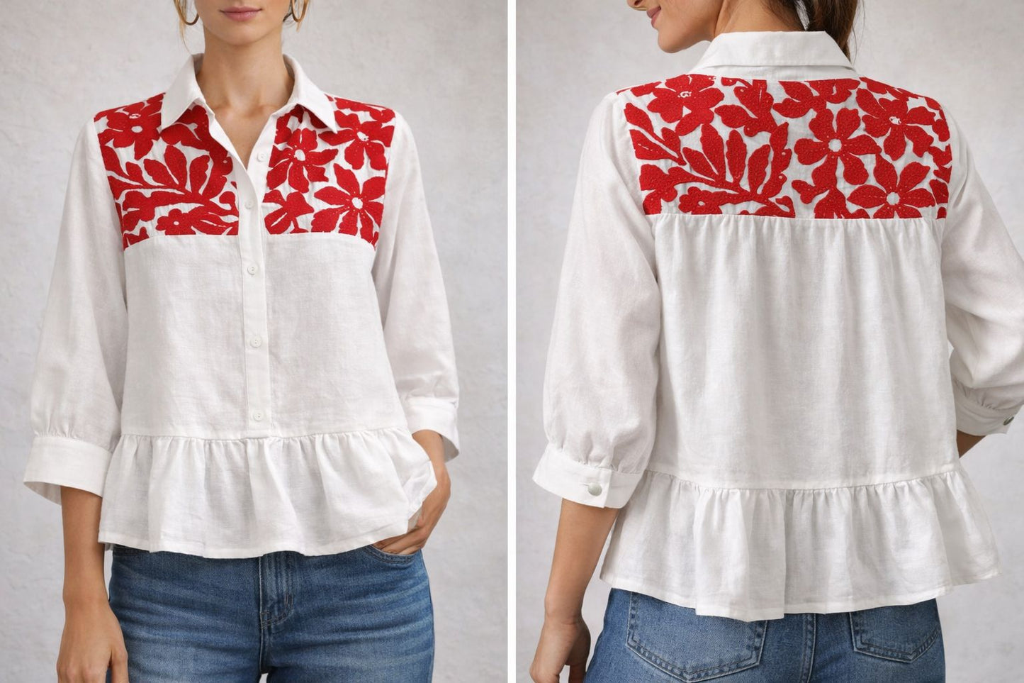 Blusa Flor del Papaloapan